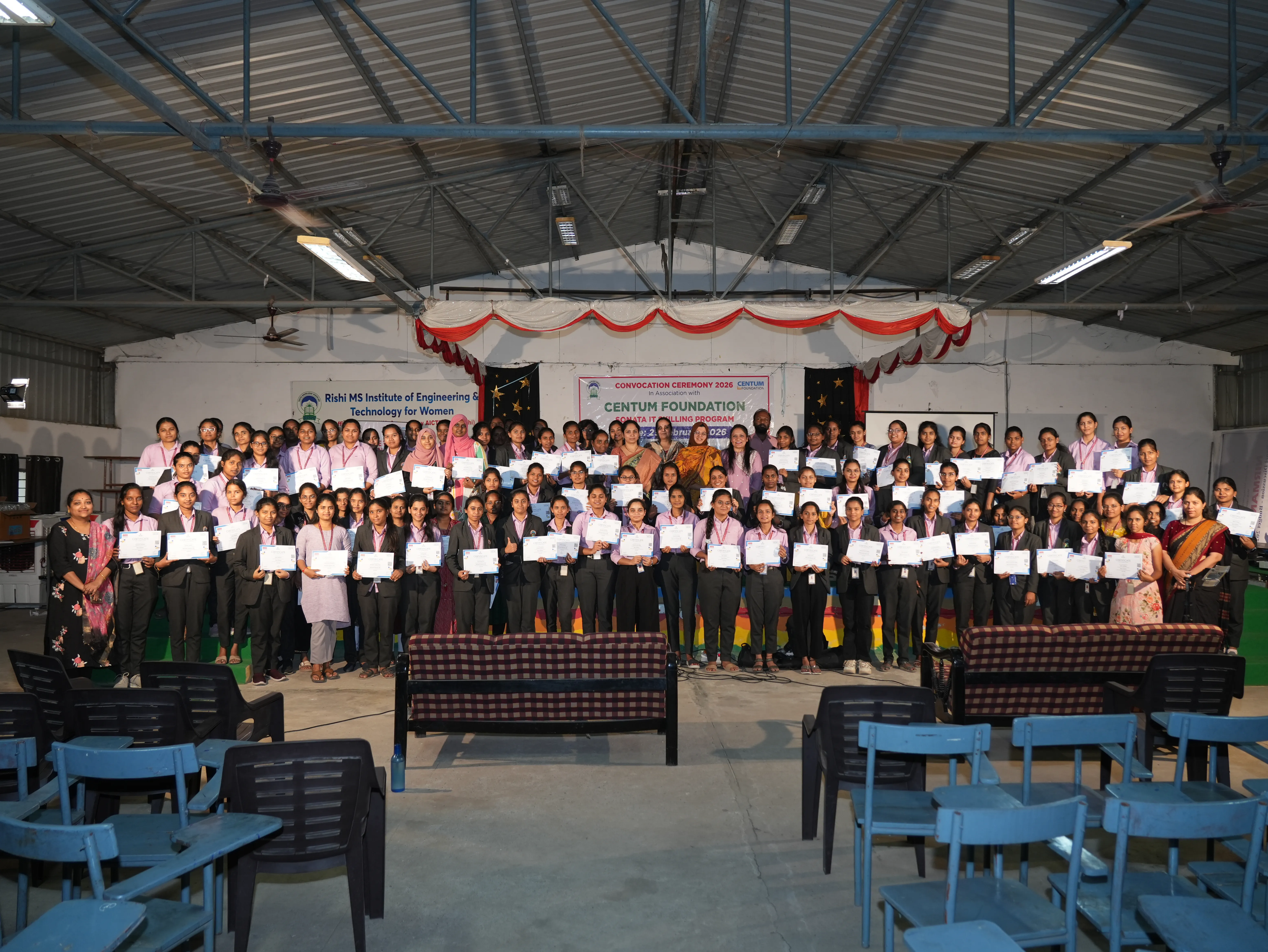 Convocation Ceremony of Sonata CSR through Centrum foundation for 4 th year students - RITW